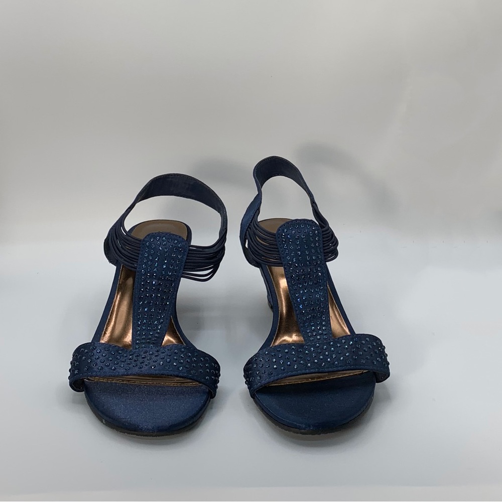 New York Transit, Blue, Size 6.5 Wedge Heel